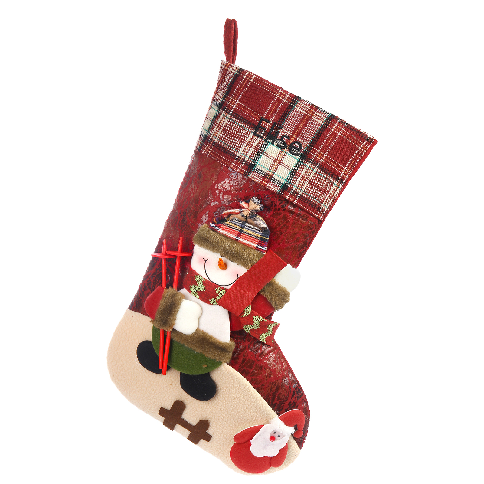 Personalised Christmas Stockings Ornaments Custom 1 Name Christmas Socks Gift for Family Friends-Jessemade AU