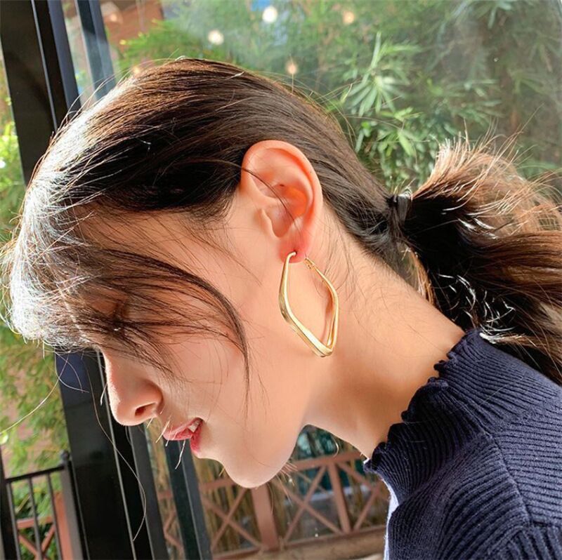 Heart Earrings Circle Earrings Square Earrings Birthday Gifts For Her-Jessemade AU