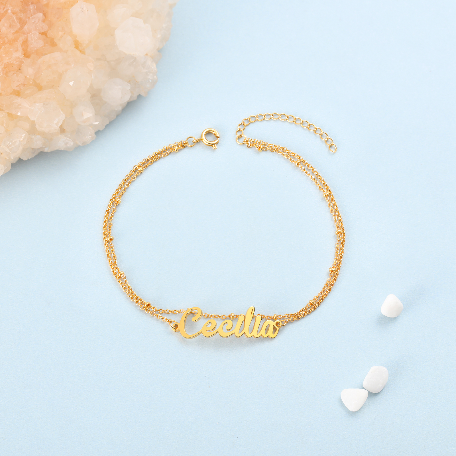 Personalised Name Anklet For The Summer-Next Life Meet Again-Jessemade AU