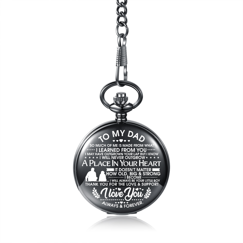 So Much Of Me Is Made From What I Learned From You, Personalised Pocket Watch Gifts for Father-Jessemade AU