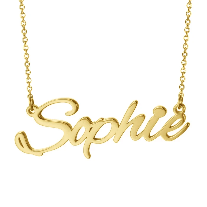 Personalised Necklace Custom 1 Name Necklace Gift For Women-Jessemade AU