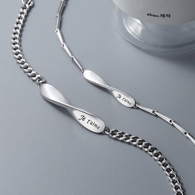 Customised Couple Bracelets Engrave Names Matching Bracelet Love Gifts-Jessemade AU