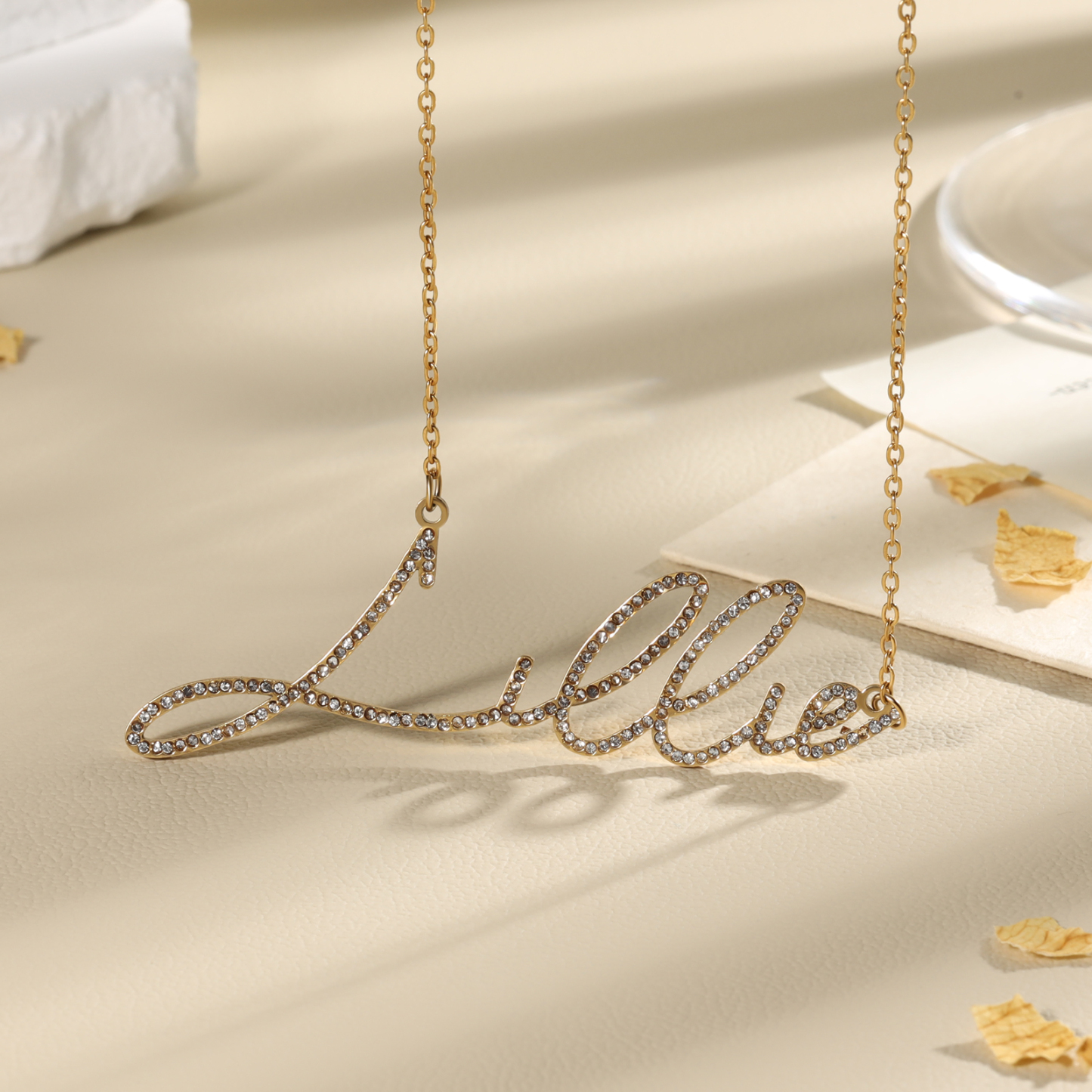 Sparking Name Necklace Personalised Name Necklace With Cubic Zirconia-Jessemade AU