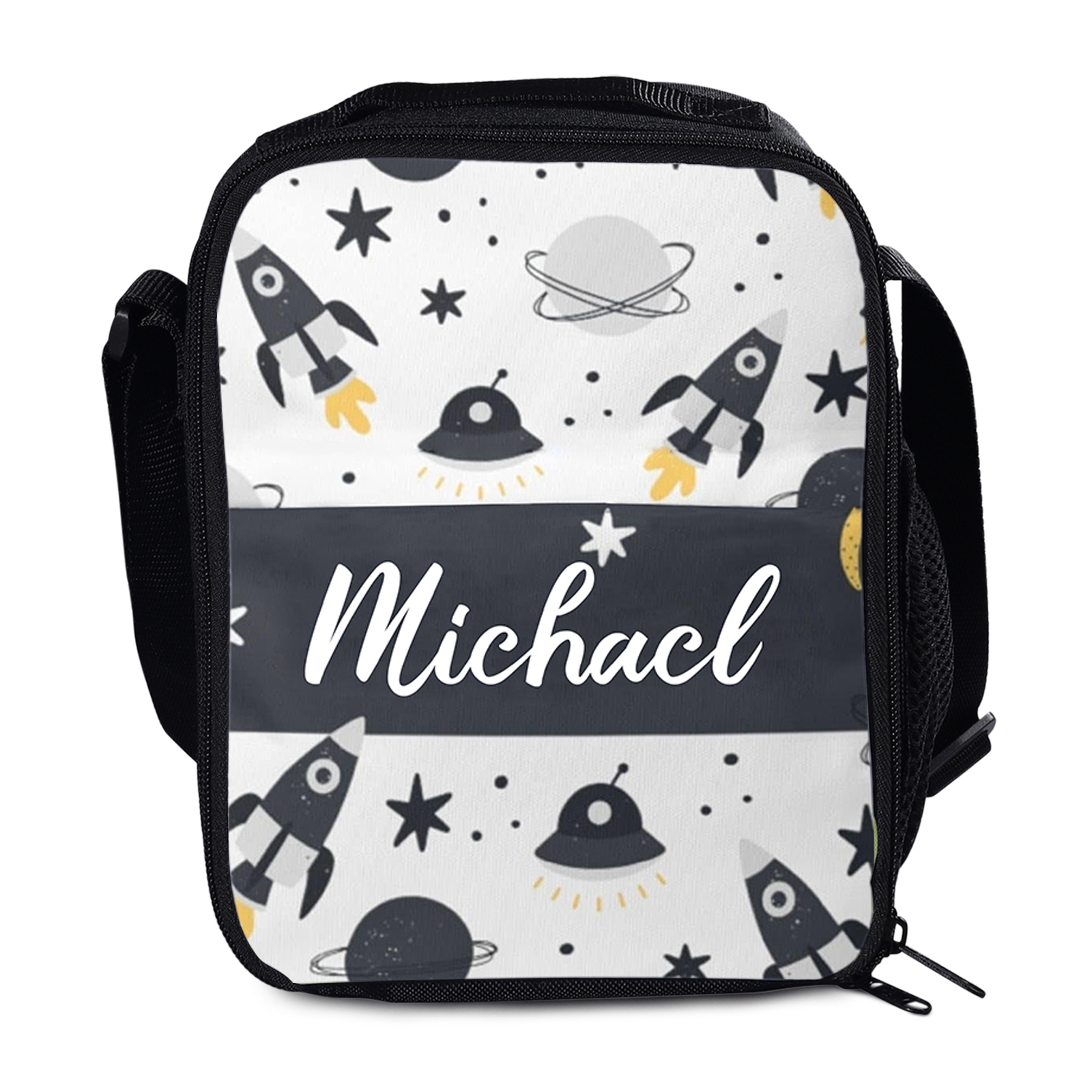 Custom Name Lunch Bag Personalised Rocket Lunch Box  Gifts for Kids-Jessemade AU