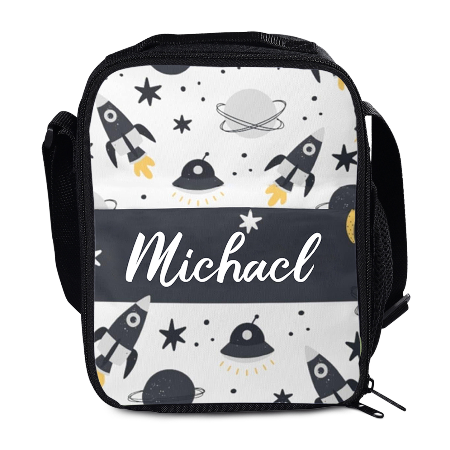 Custom Name Lunch Bag Personalised Rocket Lunch Box  Gifts for Kids-Jessemade AU