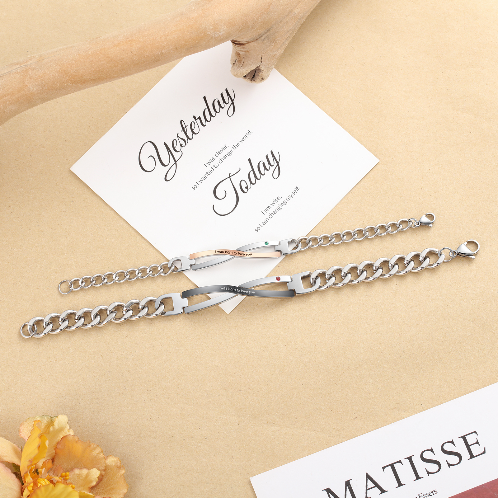 Infinity Engraving Men's and Women's Bracelet-Jessemade AU