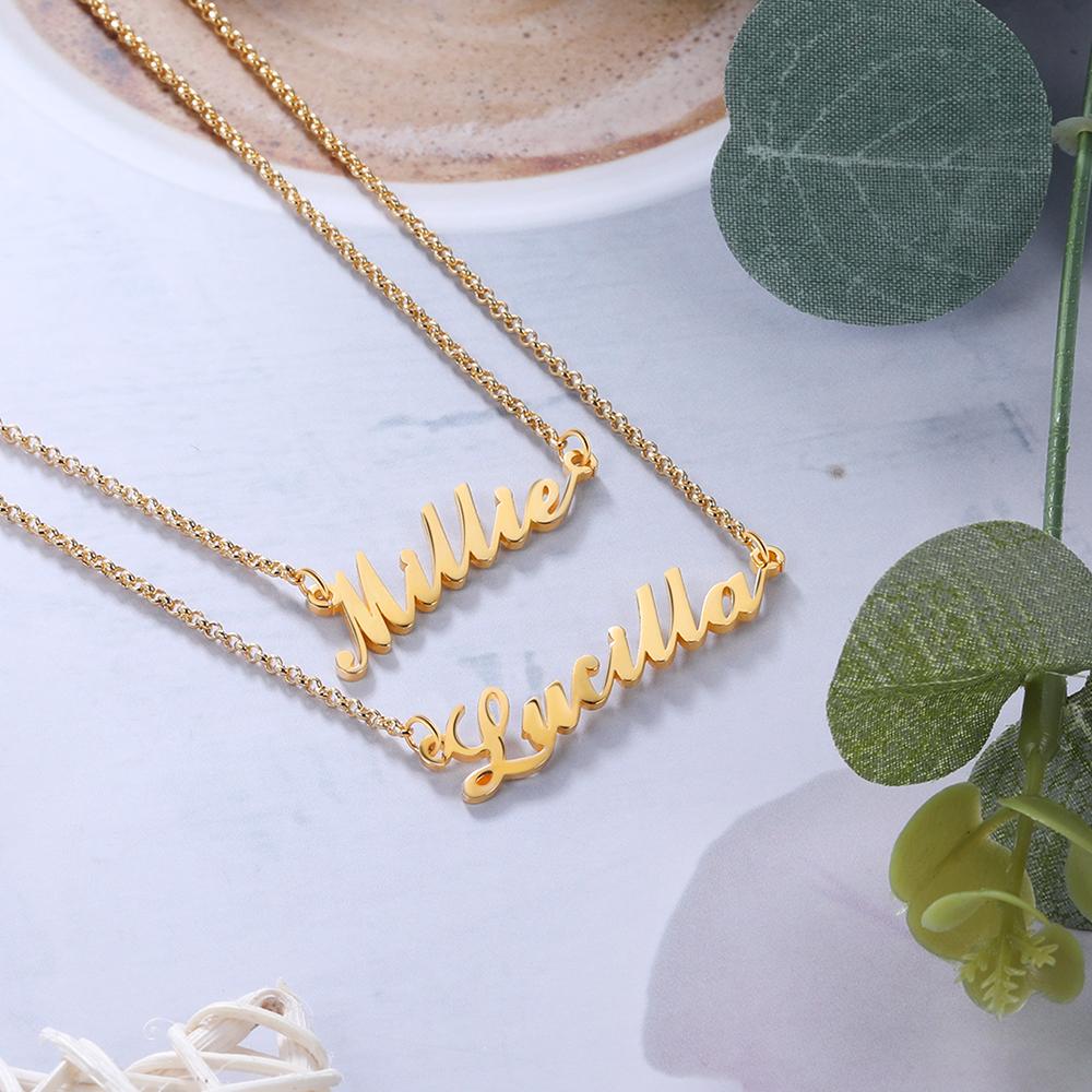 Personalised Necklace Custom 2 Names Necklace Gift For Her-Jessemade AU