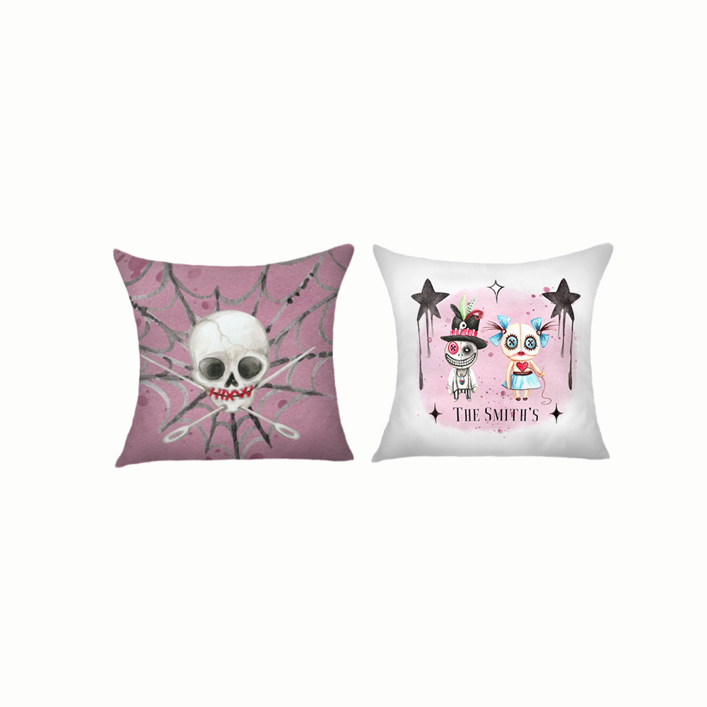Halloween Gifts Pillowcase Personalised Name Skull Pillow Cover for Kids-Jessemade AU