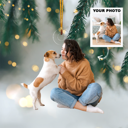 Personalised Acrylic Christmas Ornament Customised Pet Photo Xmas Decor Gift for Friends Family-Jessemade AU