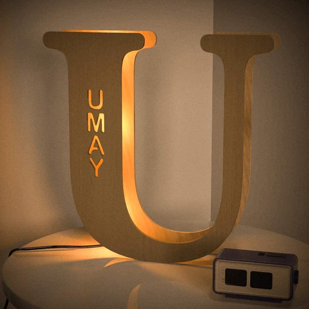 Personalised Name Letter Light S~Z 19/29CM-Jessemade AU