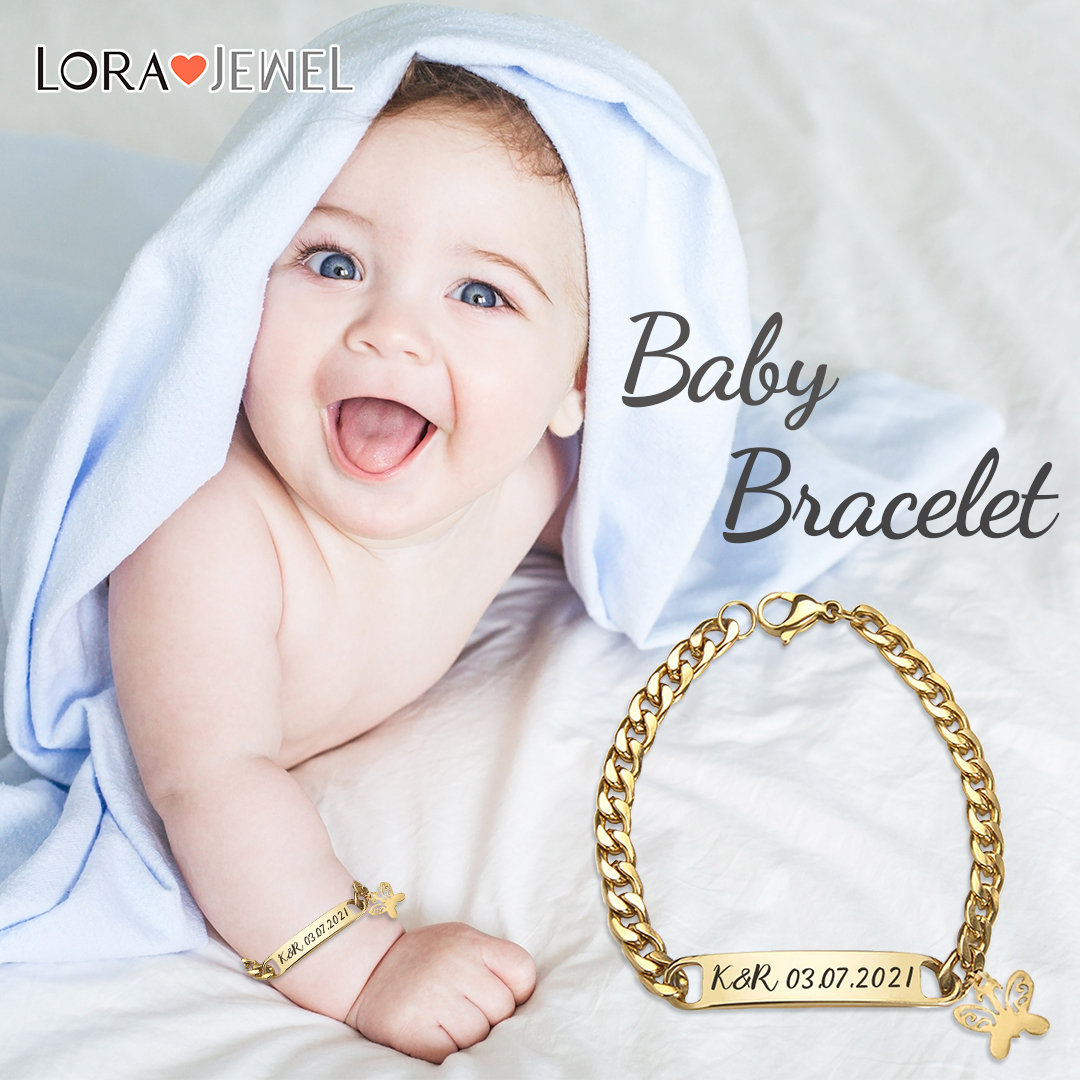 Personalised Name Bracelet Butterfly Bracelet Customised Baby Gift-Jessemade AU