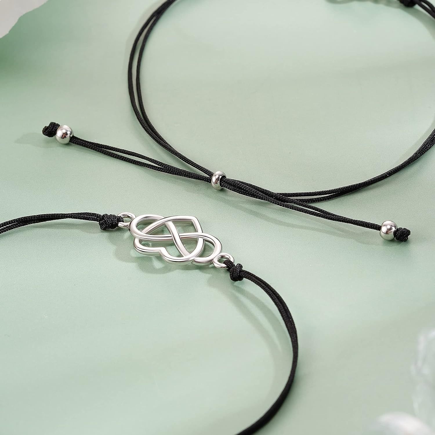 Unique Mother Daughter Bracelets Heart Bracelets Mother's Day Birthday Christmas Gifts for Women Girls-Jessemade AU