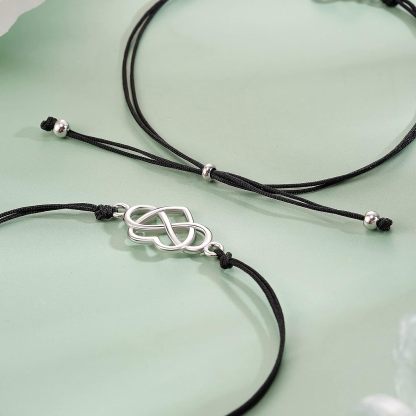 Unique Mother Daughter Bracelets Heart Bracelets Mother's Day Birthday Christmas Gifts for Women Girls-Jessemade AU