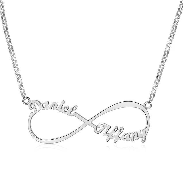 Personalised Infinity Necklace Custom 2 Names Necklace Gift For Women-Jessemade AU