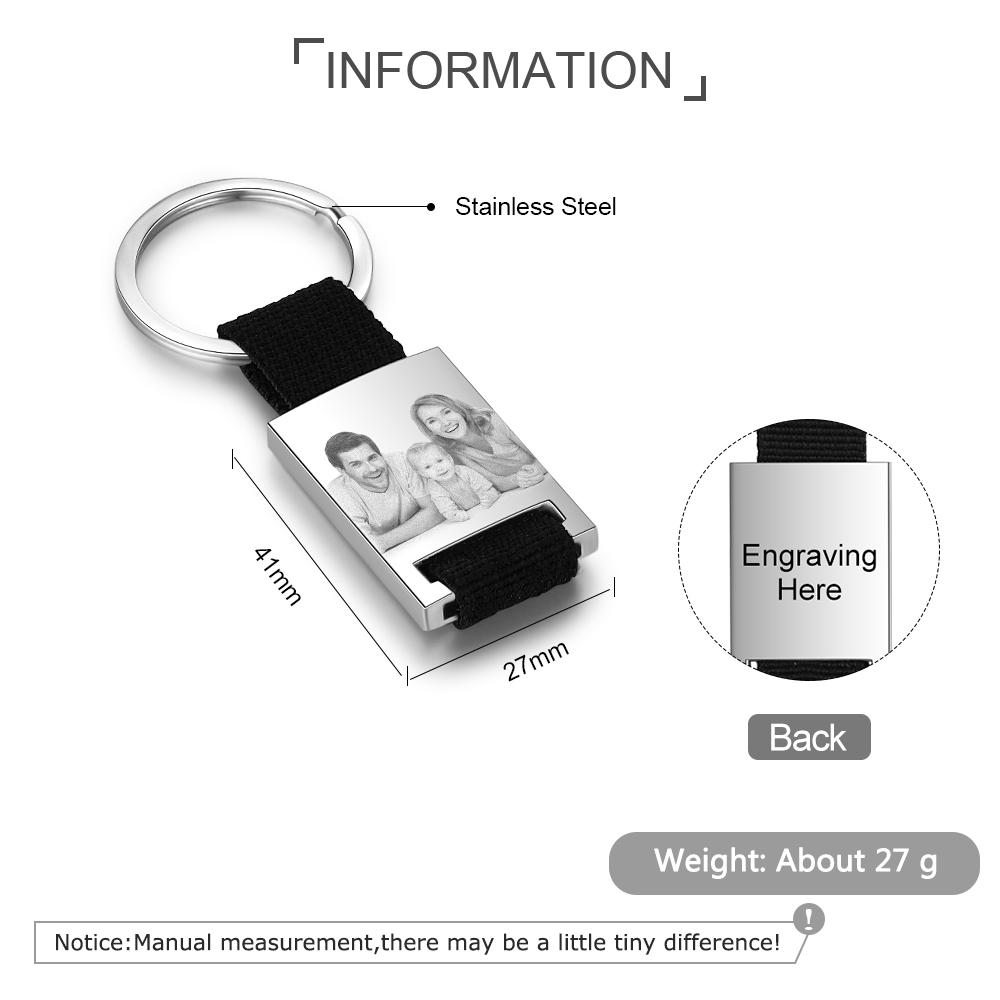 Personalised Calendar Keychain Engraved Photo Keychain Gifts For Him-Jessemade AU