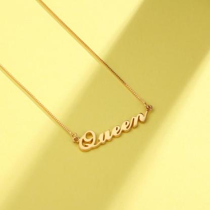 Personalised Necklace Custom 1 Name Necklace Gift For Women-Jessemade AU