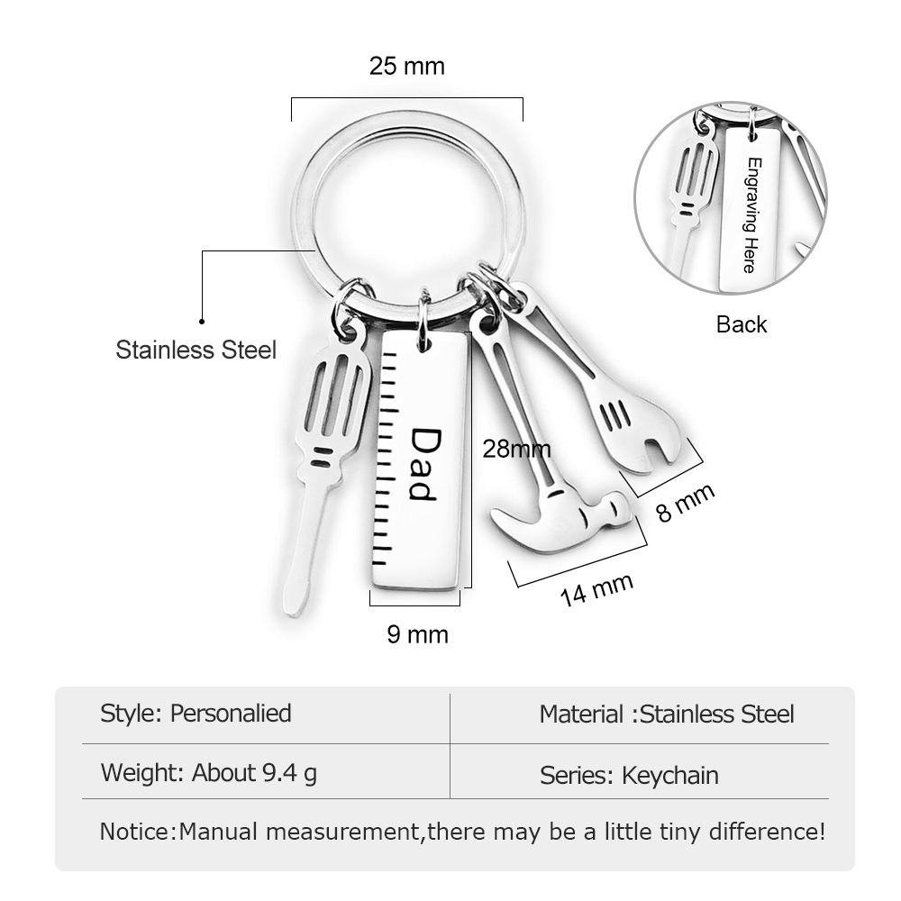 Personalised Keychain Gifts For Father-Jessemade AU