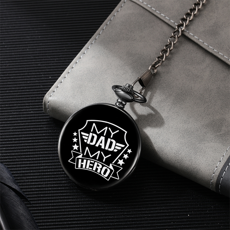 Personalised Pocket Watch Custom Names Gifts For Him-Jessemade AU