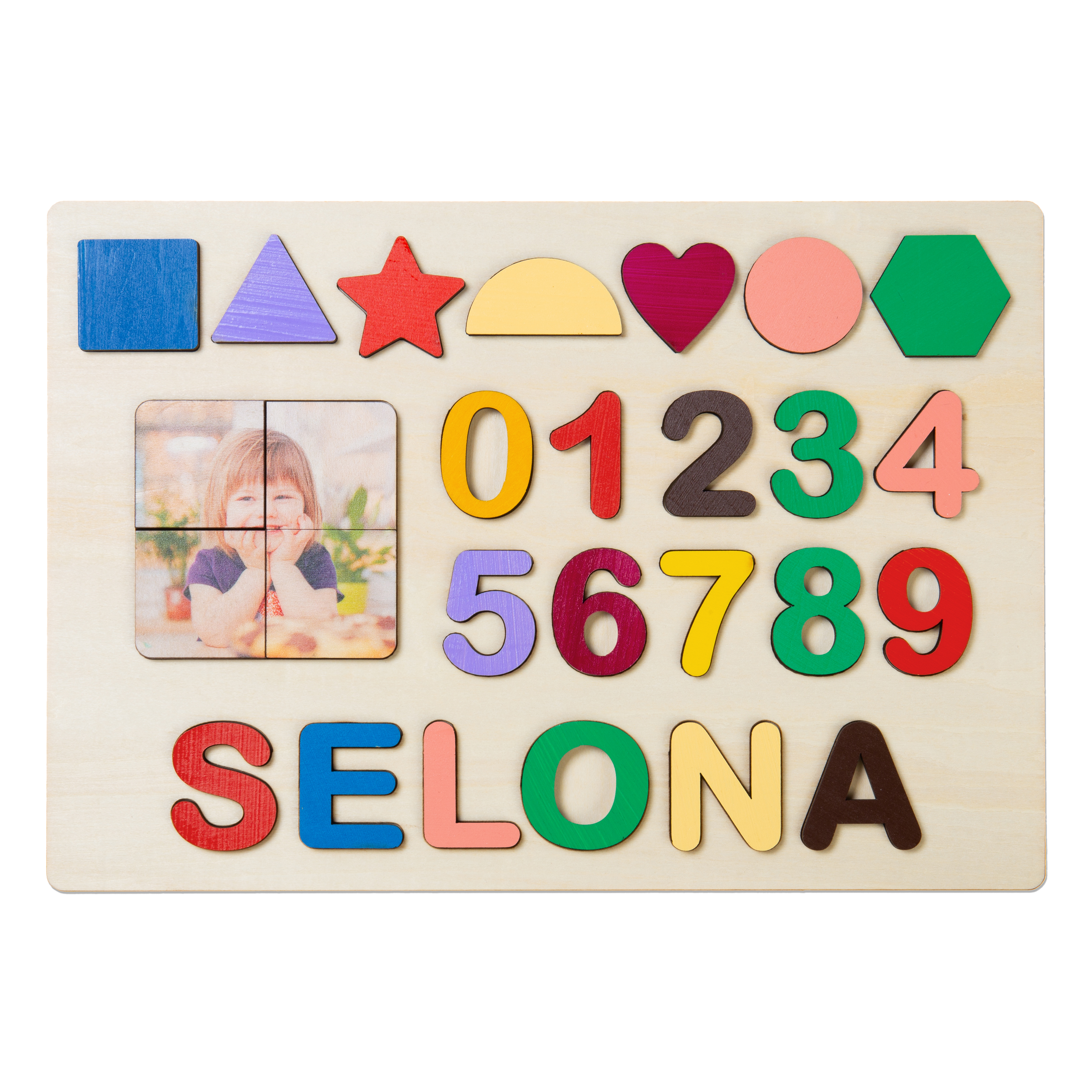 Personalised Kid's Wooden Name Alphabet Puzzle Toy for Toddlers Early Learning Child Toy-Jessemade AU