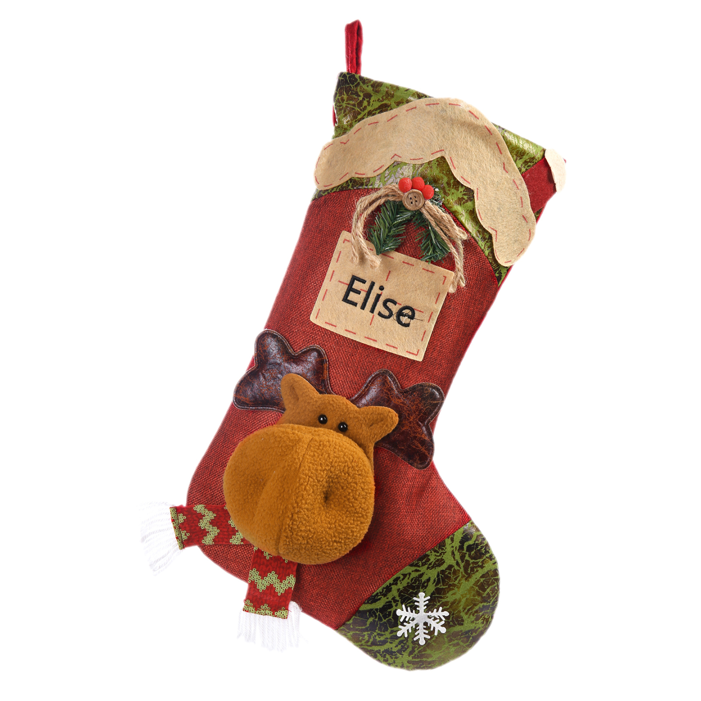 Personalised Christmas Stockings Ornaments Custom 1 Name Christmas Sock Gifts for Family Friends-Jessemade AU