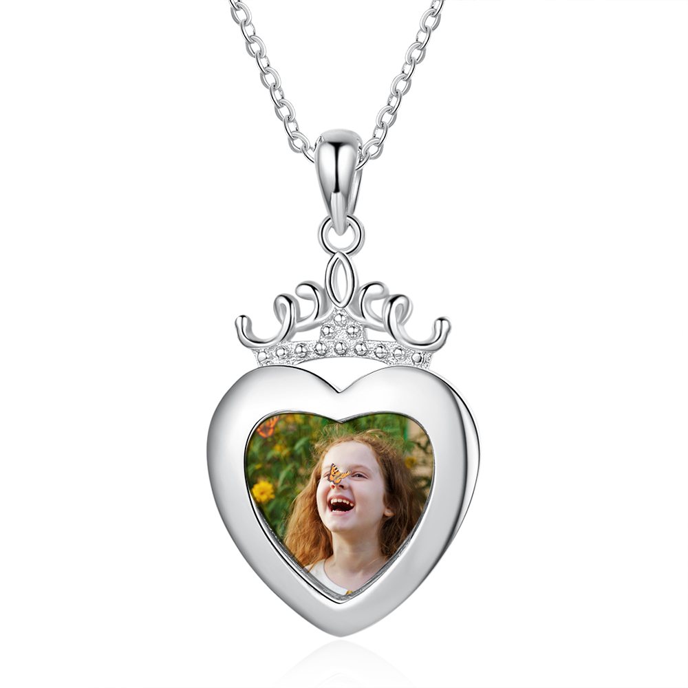 Personalised Heart Photo Necklace Custom Picture Necklace Gifts For Her-Jessemade AU