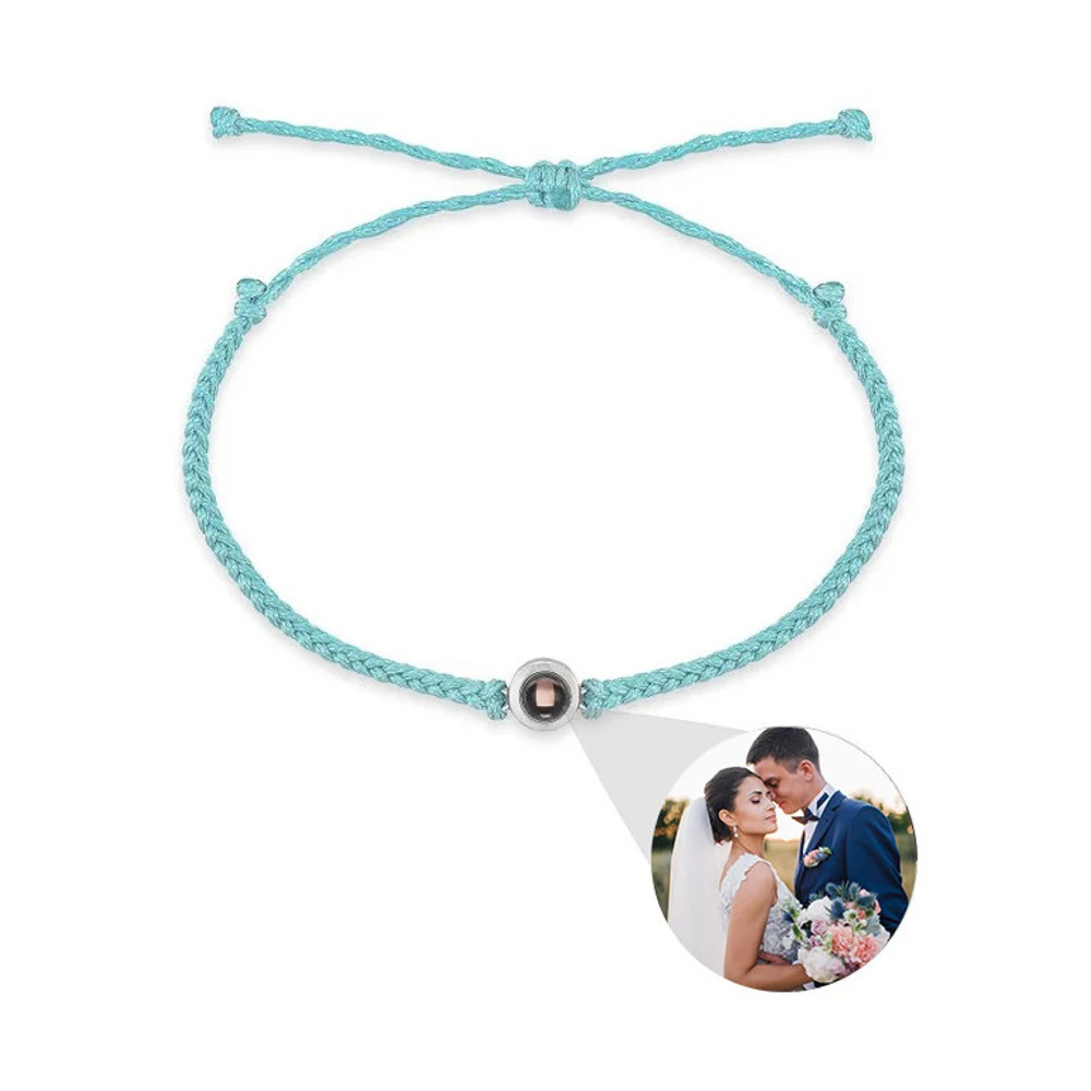 Personalised Projection Bracelet Love Style Photo Bracelet Rope Bracelet Gifts for Couple-Jessemade AU