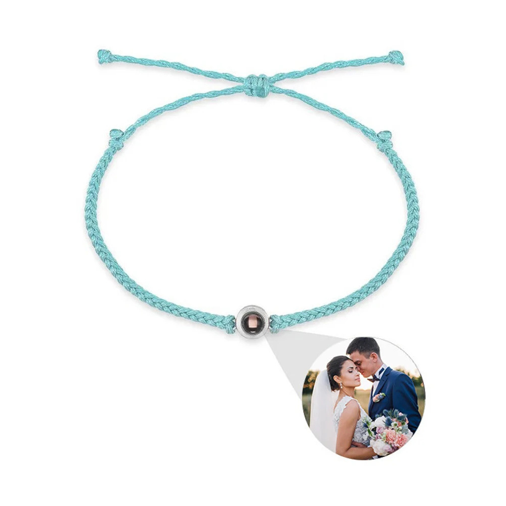 Personalised Projection Bracelet Love Style Photo Bracelet Rope Bracelet Gifts for Couple-Jessemade AU