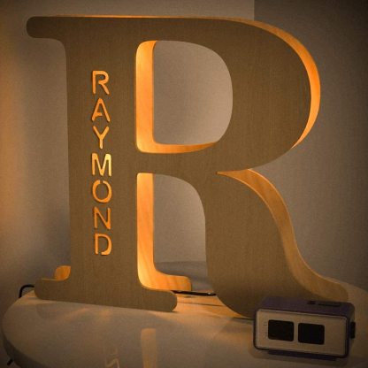 Personalised Name Letter Light J~R 19/29CM-Jessemade AU