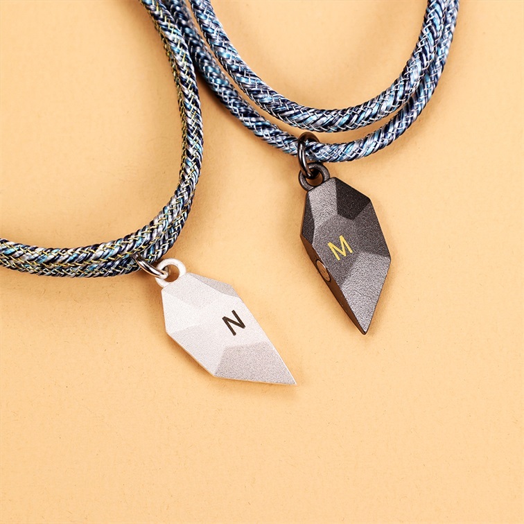 Personalised Two Souls One Heart Bracelet Couple Magnetic Bracelet Set-Jessemade AU