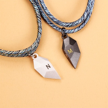 Personalised Two Souls One Heart Bracelet Couple Magnetic Bracelet Set-Jessemade AU