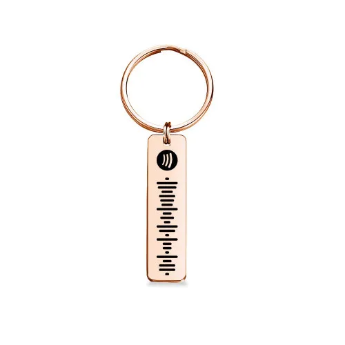 Personalised Music Spotify Code Keychain Gifts For Him-Jessemade AU