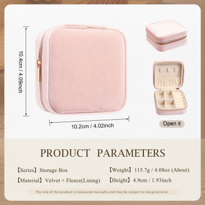 Jewelry Storage Box Blue/Pink/Green/White Travel Jewelry Box Gifts for Ladies Girls-Jessemade AU