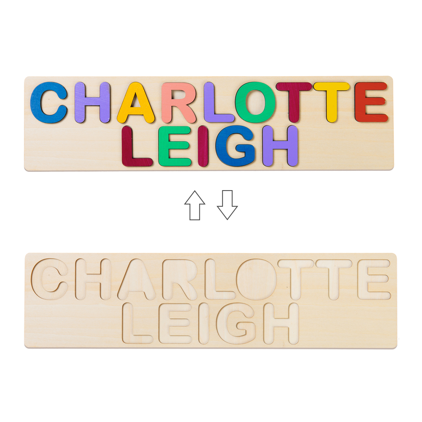 Personalised Kid's Wooden Name Alphabet Puzzle Toy for Toddlers Early Learning Child Toy-Jessemade AU