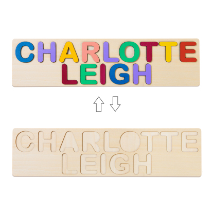 Personalised Kid's Wooden Name Alphabet Puzzle Toy for Toddlers Early Learning Child Toy-Jessemade AU