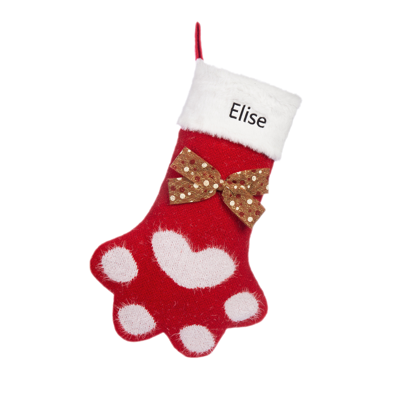 Personalised Christmas Stockings Gift Bag Customised 1 Name Christmas Sock Ornament Gift for Family Friends-Jessemade AU