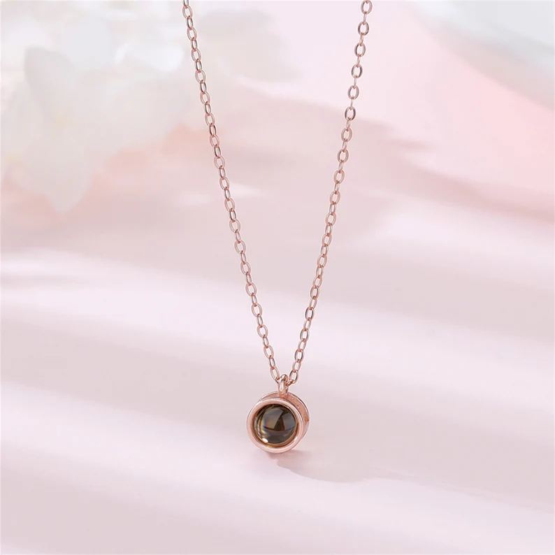 Personalised Projection Necklace Love Style Photo Necklace Gifts For Her-Jessemade AU