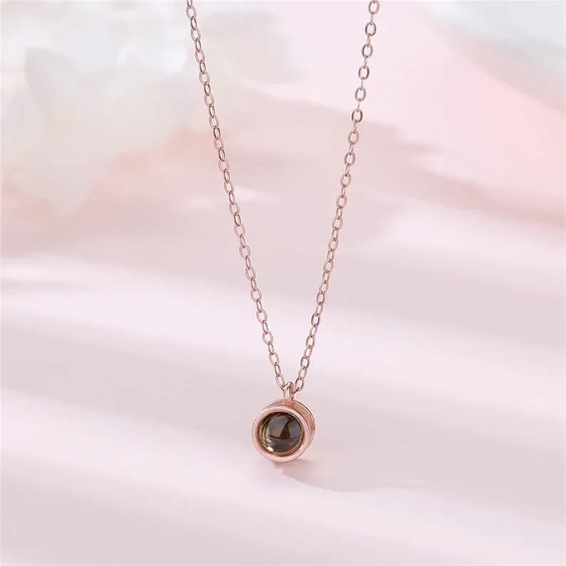Personalised Projection Necklace Love Style Photo Necklace Gifts For Her-Jessemade AU