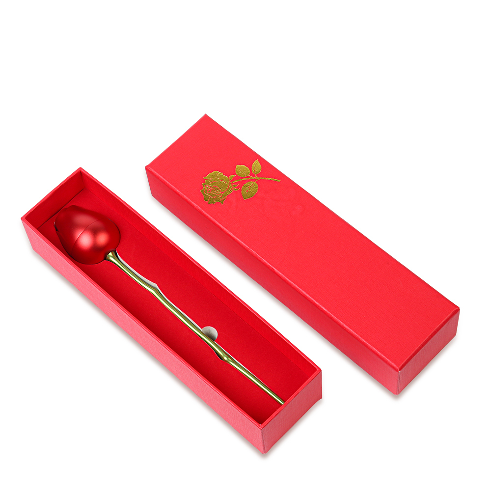 Valentine's Day Gifts 925 Sterling Silver Double Heart Dancing Necklace With Whole Rose Gift Box-Jessemade AU