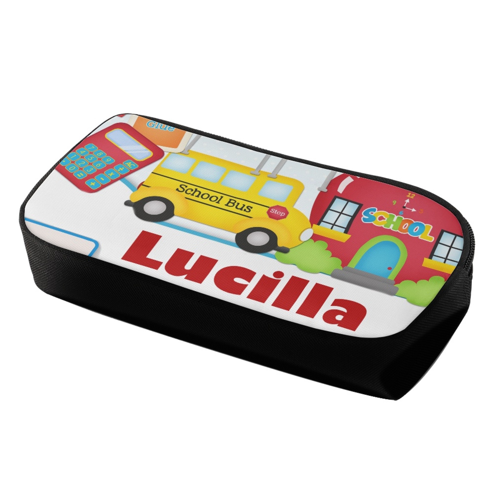Personalised  Name Pencil Case Car Pen Bag Zipper Back to School Gifts for Student-Jessemade AU