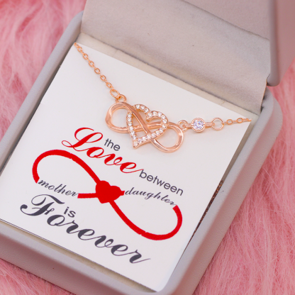 To My Mother/Daughter, Infinite Love Necklace With Card, The love between mother and daughter is Forever Gifts for Her-Jessemade AU