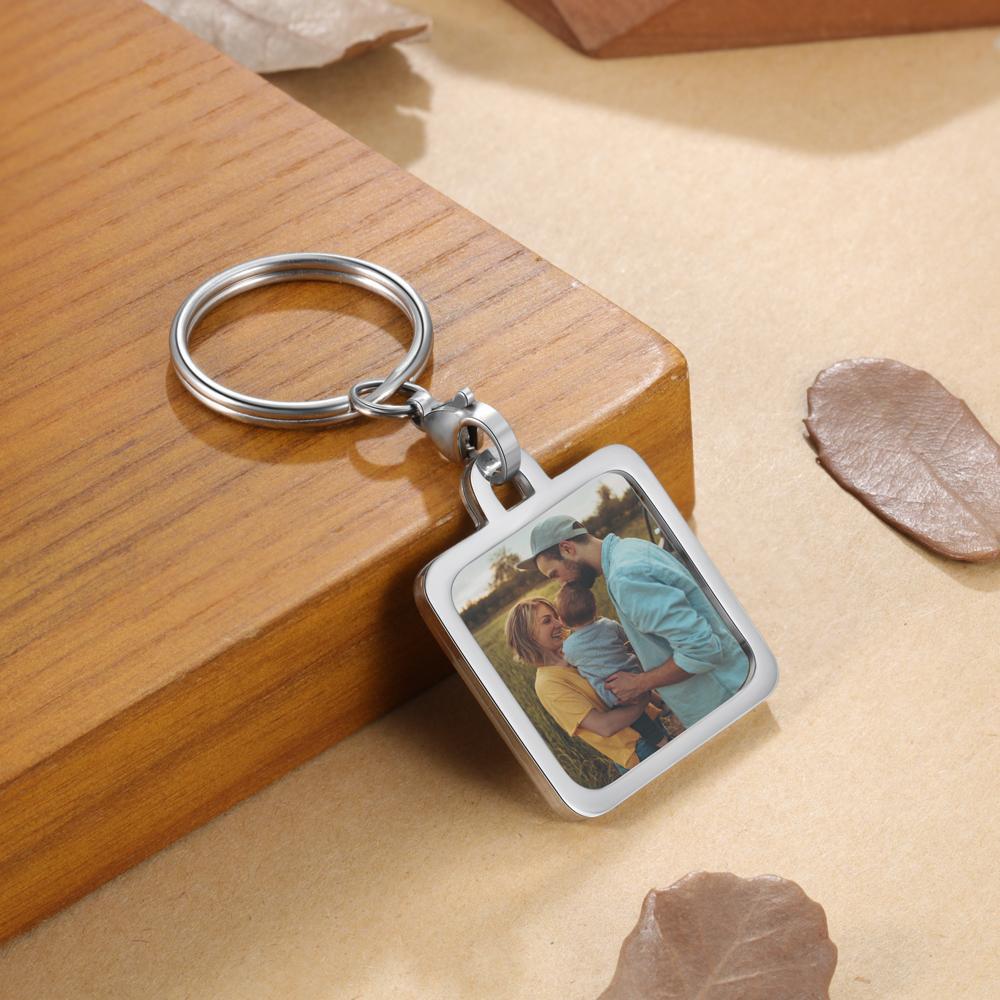 Personalised Keychain Engraved Photo Keychain Gifts For Him-Jessemade AU