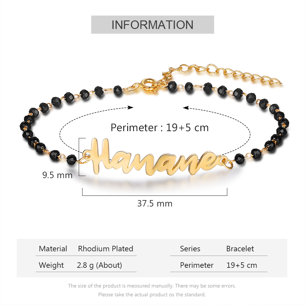 Personalised Infinity Bracelet Custom 1 Name Bracelet Gift For Women-Jessemade AU