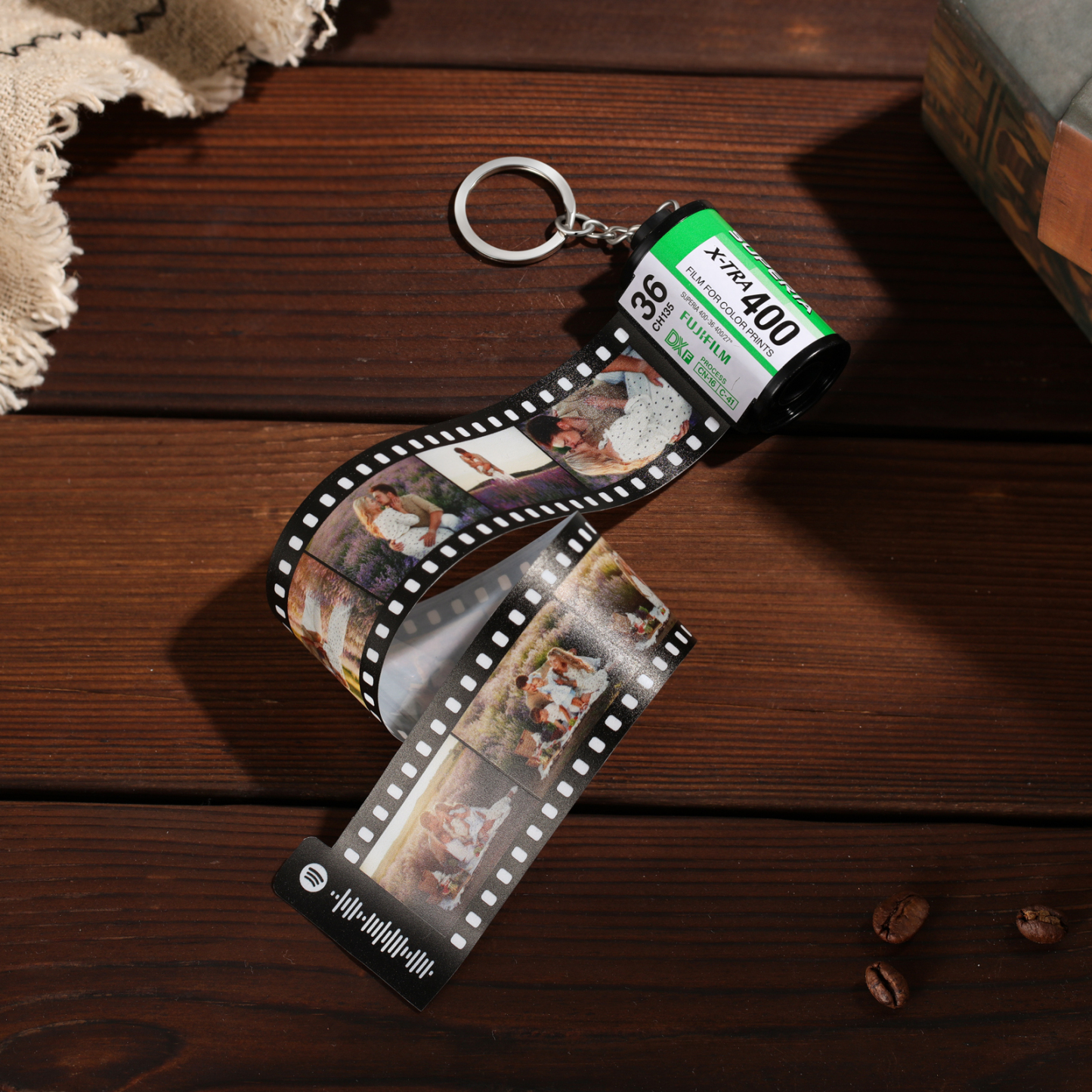 Personalised Spotify Code Memory Camera Roll Photo Keychain-Jessemade AU