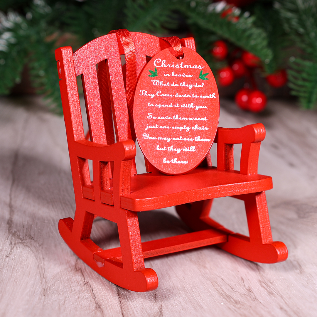 Christmas in Heaven Rocking Chair Ornament-Jessemade AU