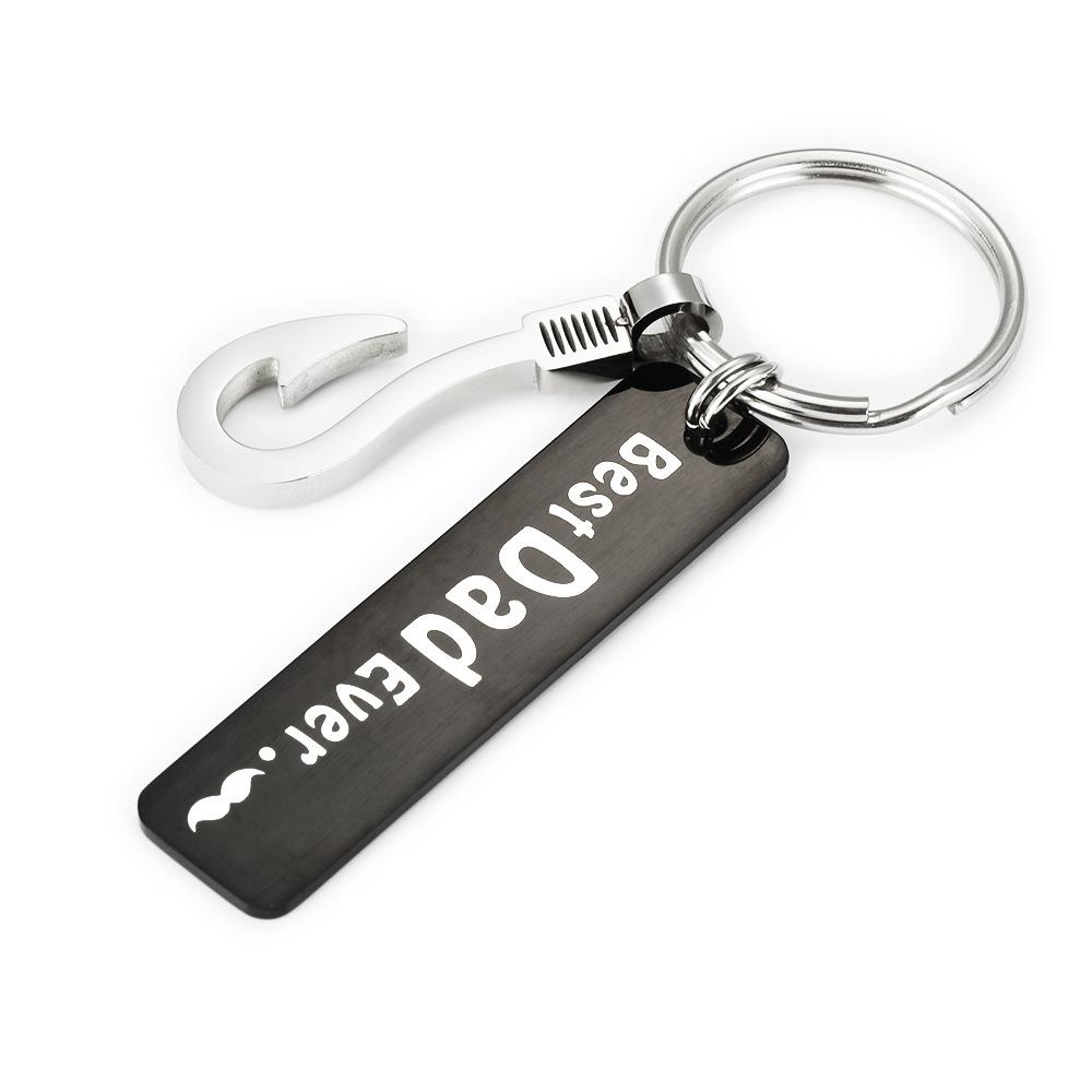 Best Dad Ever, Personalised Bar Keychain Gifts For Dad-Jessemade AU