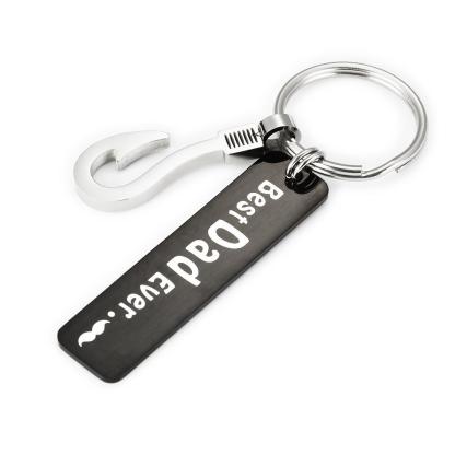 Best Dad Ever, Personalised Bar Keychain Gifts For Dad-Jessemade AU
