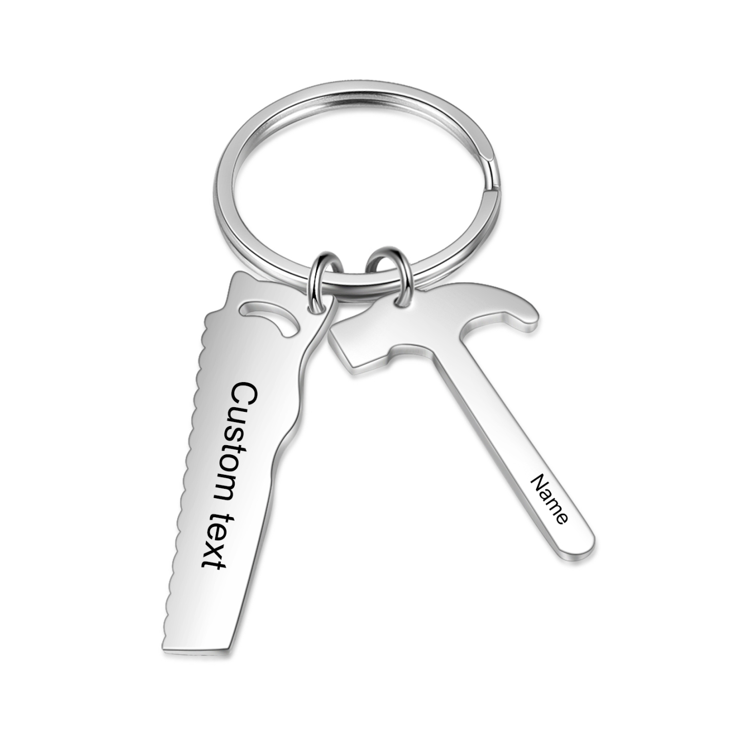 Father's Day Gifts Tool Keychain Personalised 1 Name Stainless Steel Keyring For Him-Jessemade AU