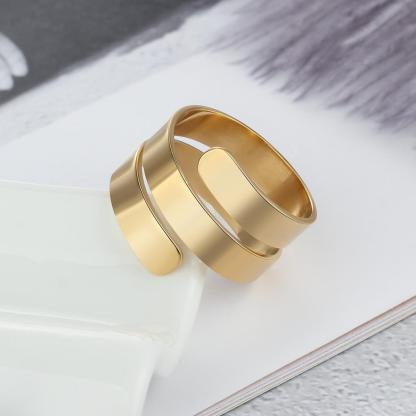 Personalised Ring for 3 Best Friend Engraved Name Wrap Ring-Jessemade AU