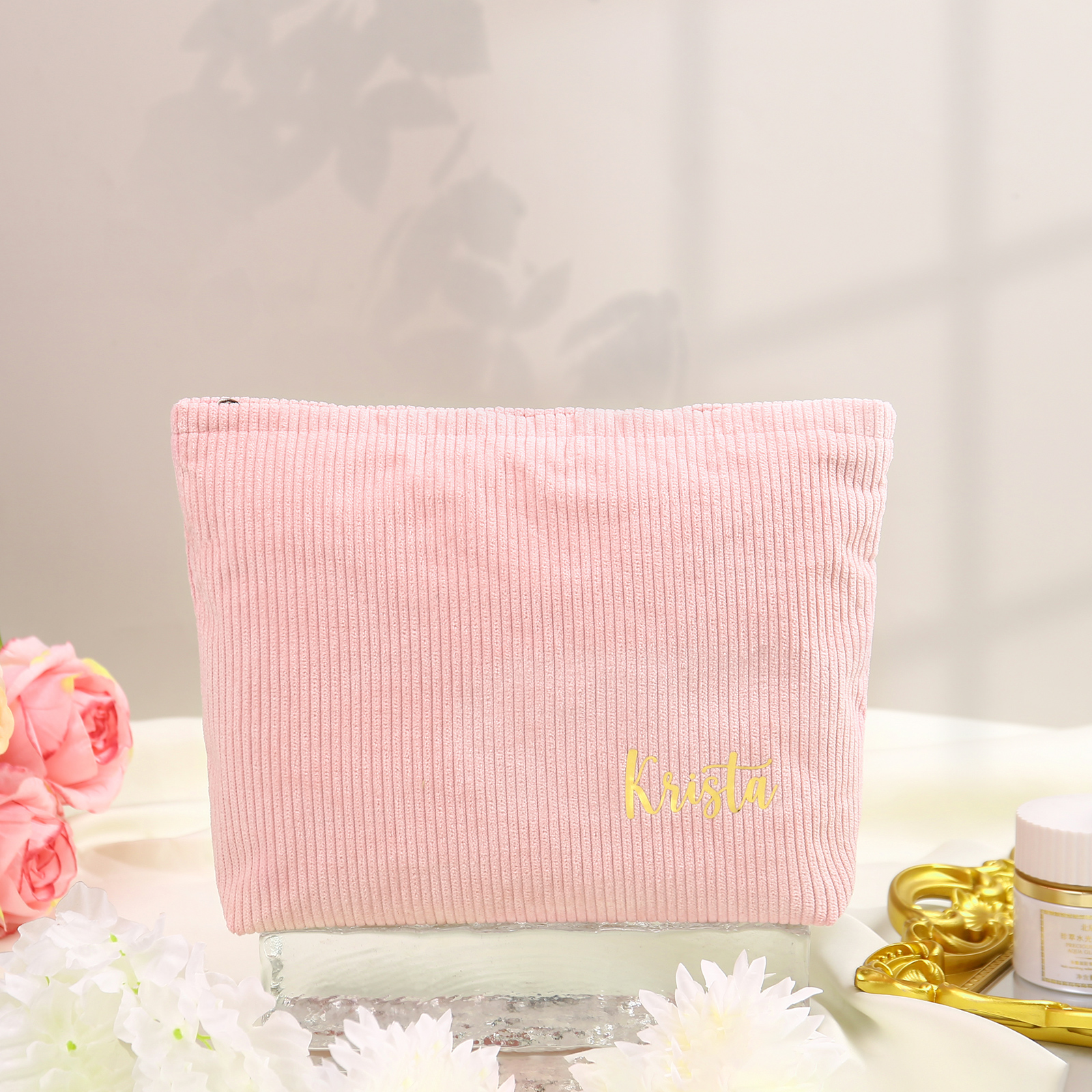 Personalised Name Multi-Functional Storage Bag Custom Zipper Makeup Bag Jewelry Storage Gifts for Her -Jessemade AU