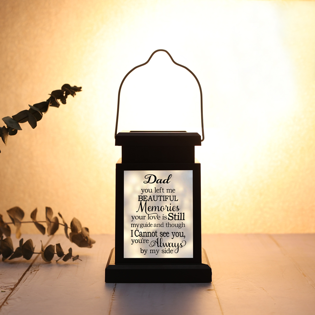 Solar Light Personalised Photo Memorial Lantern Lamp Sympathy Lantern Bereavement Gift Loss of a Loved One-Jessemade AU